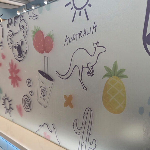 Alternative view of Frosted Decoration Glass Printed Film สติ๊กเกอร์ฝ้าติดกระจกพิมพ์ลาย