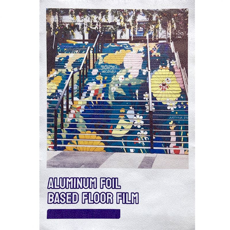 Aluminium foil based floor สติ๊กเกอร์ฟอยล์ติดพื้น - Image 2