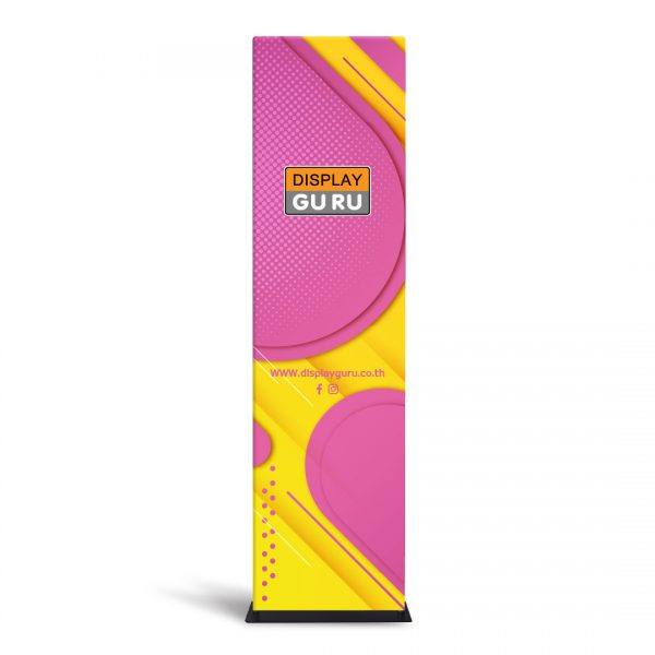 Ezy Tube Banner 60x228 มุมเหลี่ยม ขาเรียบ