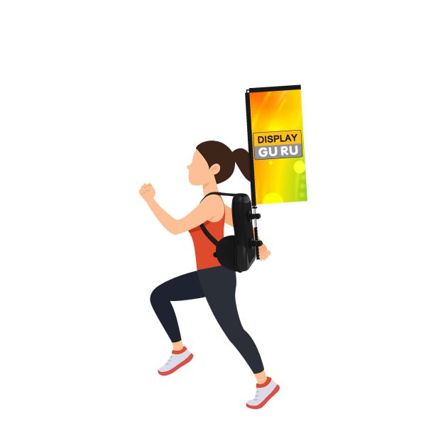 backpack flag สี่เหลี่ยม