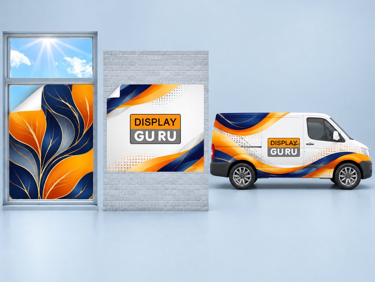 สติกเกอร์ติดกระจก สติกเกอร์ติดผนัง สติกเกอร์ติดรถ Display Guru